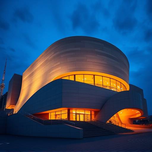 Stunning architectural photograph of the Guggenheim Museum in Bilbao, showcasing its unique design.